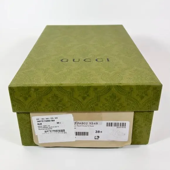 Gucci Interlocking G Raffia Leather Espadrille - Women’s 8.5